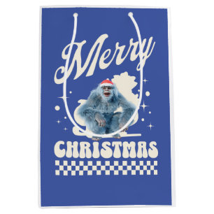 Funny Christmas Yeti Holiday Humour Medium Gift Bag