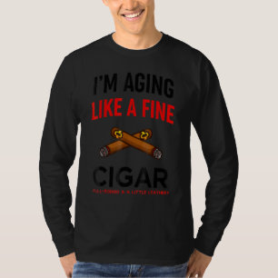 Funny Cigar Lover Cute Cigarette Smokers Father S T-Shirt
