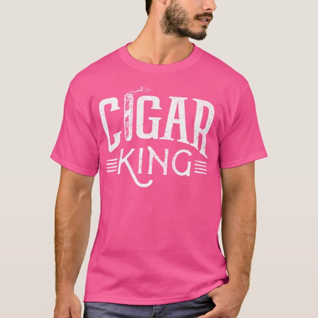 Funny Cigar Lover For Boys And Men Cigar Fan T-Shirt (Front)