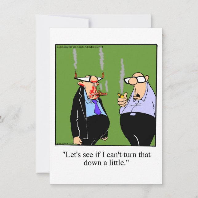 Funny Cigar Party Invitations (Front)