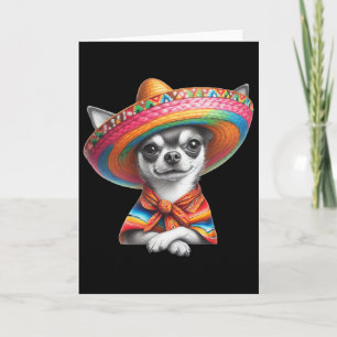 Funny Cinco De Mayo Chihuahua Dog Lover Card