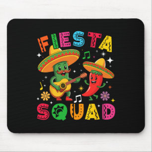 Funny Cinco De Mayo Fiesta Squad Mexican Matching Mouse Mat