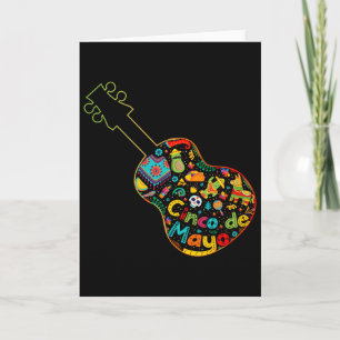 Funny Cinco De Mayo Guitar Fiesta Mexican Cinco De Card