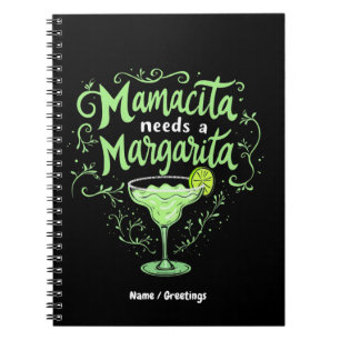 Funny Cinco De Mayo Mamacita Needs A Margarita  Notebook
