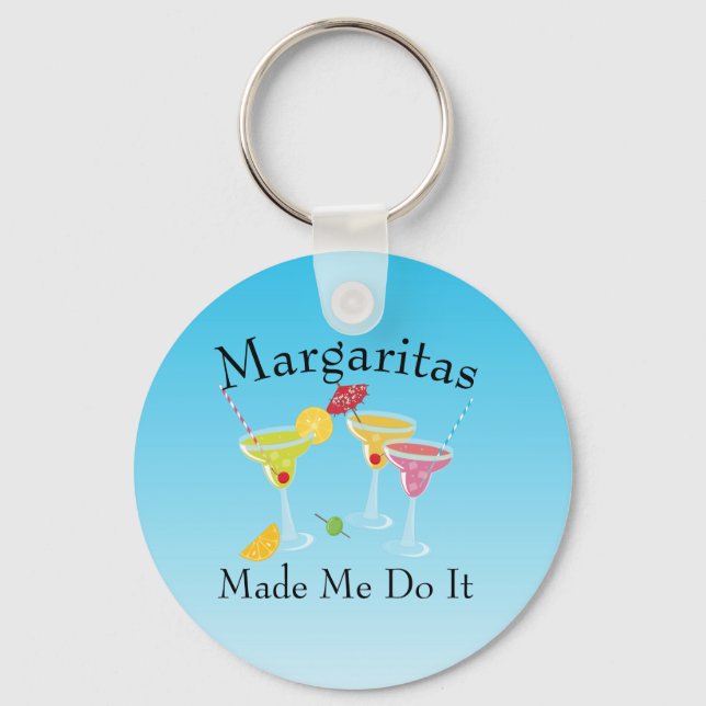 Funny Cinco De Mayo Margarita Key Ring (Front)