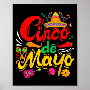 Funny Cinco De Mayo Mexican Fiesta Party 5 De Mayo Poster