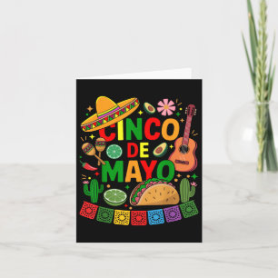 Funny Cinco De Mayo Mexican Sombrero Hat Men Women Card