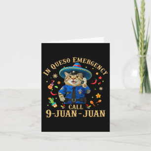 Funny Cinco De Mayo Paramedic Tacos Cat Lover 911  Card
