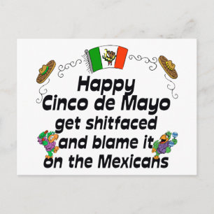 Funny Cinco de Mayo Postcard