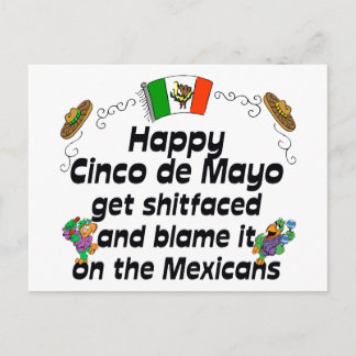Funny Cinco de Mayo Postcard