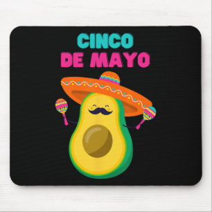 Funny Cinco De Mayo Shirt - Avocado Fiesta Mouse Mat