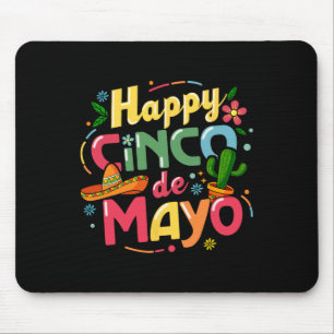 Funny Cinco De Mayo Shirt Lets Fiesta Squad 5 De M Mouse Mat