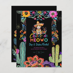 Funny Cinco De Mayo Sip and Salsa Cat FIESTA