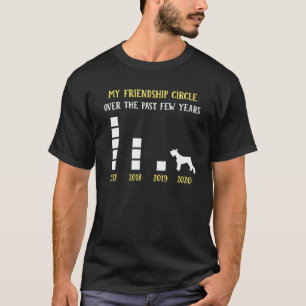 Funny Circle Friendship Miniature Schnauzer Appare T-Shirt