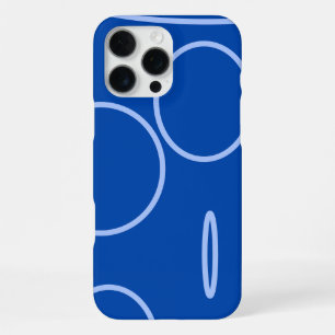 Funny Circles and Loop on Blue iPhone / iPad case
