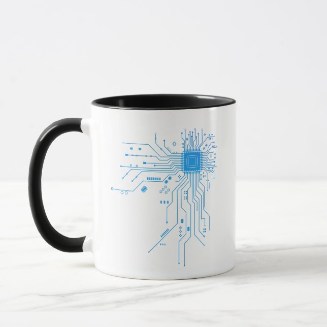 Funny Circuit Board Computer Electronics Mug (Left)