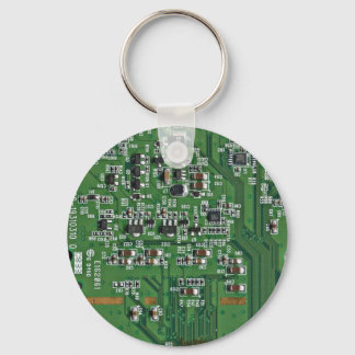 Funny circuit board key ring