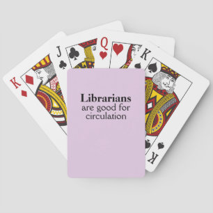 Funny Circulation Pun Deck of Cards Librarian Gift