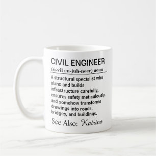 Funny Civil Engineer Definition Coffee Mug