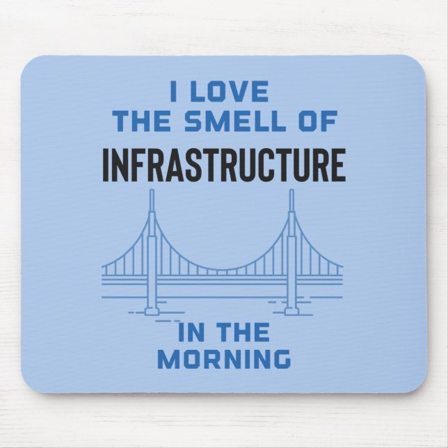 Funny Civil Engineering Bridge Engineer Mouse Mat (Front)