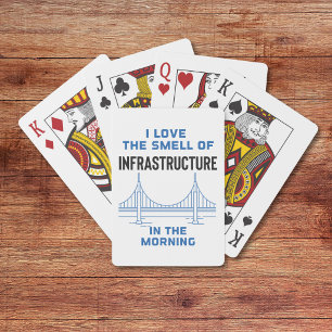 Funny Civil Engineering Bridge Engineer Playing Cards