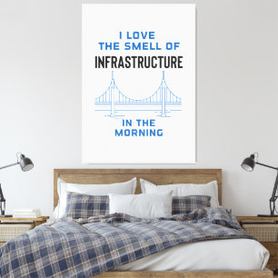 Funny Civil Engineering Graduation Canvas Print
