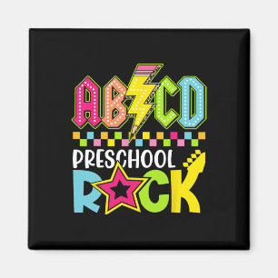 Funny Ck To School Lightning Bolt Preschool Rock K Magnet