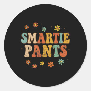 Funny Ck To School Smartie Pants _2 Classic Round Sticker