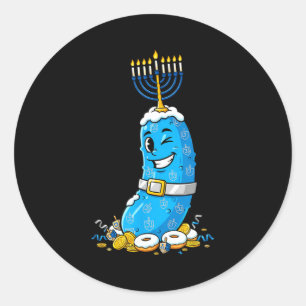 Funny Ckle Dreidel Menorah Hanukkah Kids Womens Me Classic Round Sticker