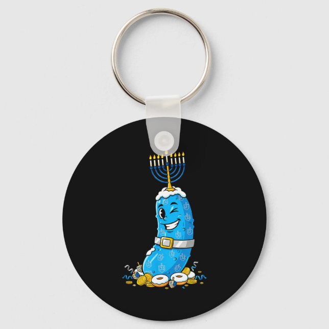 Funny Ckle Dreidel Menorah Hanukkah Kids Womens Me Key Ring (Front)