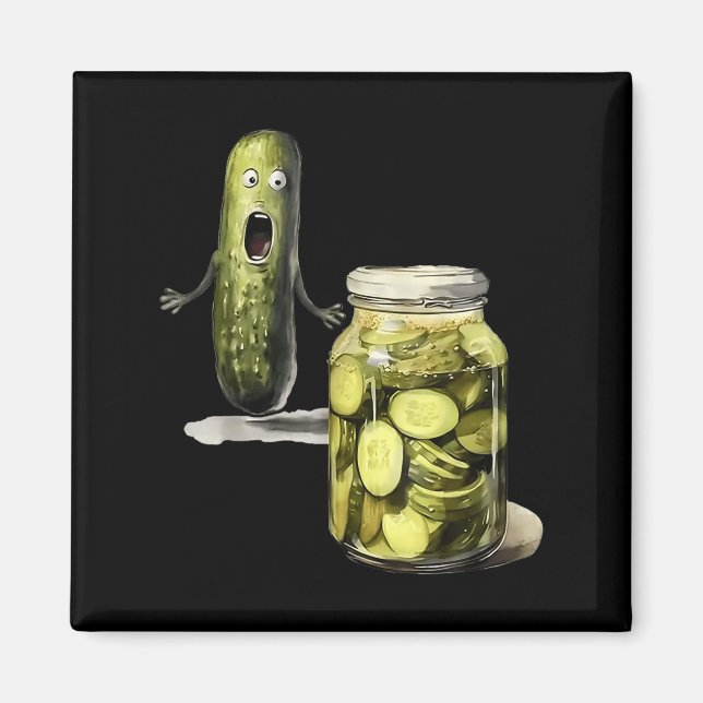 Funny Ckle Surprise A Cuber And A Jar Of Sliced Ck Magnet (Front)