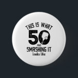 Funny Ckleball 50th Birthday 50 Years Old Love Ckl 6 Cm Round Badge<br><div class="desc">Funny Ckleball 50th Birthday 50 Years Old Love Ckleball</div>