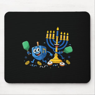 Funny Ckleball Dreidel Menorah Hanukkah Kids Women Mouse Mat