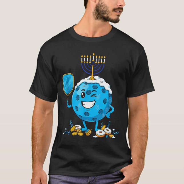 Funny Ckleball Dreidel Menorah Hanukkah Kids Women T-Shirt (Front)