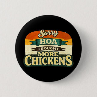 Funny Ckyard Chicken Owner Design – Urn Hen Lover 6 Cm Round Badge