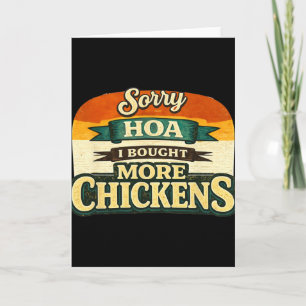 Funny Ckyard Chicken Owner Design – Urn Hen Lover Card