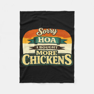 Funny Ckyard Chicken Owner Design – Urn Hen Lover Fleece Blanket