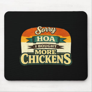 Funny Ckyard Chicken Owner Design – Urn Hen Lover Mouse Mat