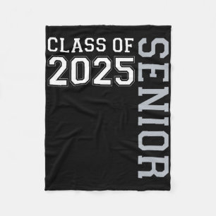 Funny Cl Of 2025 Seniors 2025 Graduate College Gra Fleece Blanket