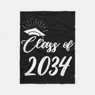 Funny Cl Of 20 Grow With You 2021 2022 Graduation Fleece Blanket