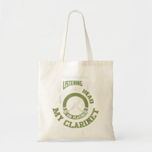 Funny Clarinet Clarinetist I Love the Clarinet Pla Tote Bag