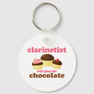 Funny Clarinet Key Ring