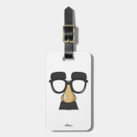 Funny Classic Comedy Humour Moustache Glasses Joke