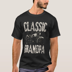 Funny Classic Grandpa motorcycle Graphic T-Shirt