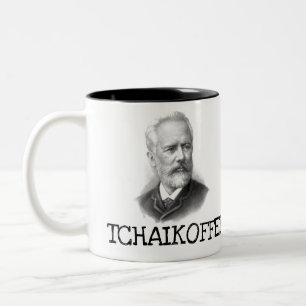 Funny Classical Music Tchaikovsky Piano Teacher Two-Tone Coffee Mug
