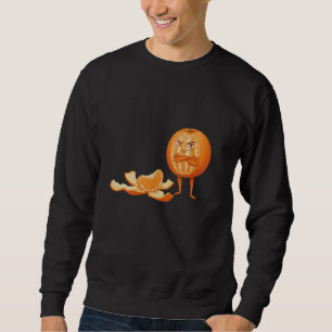 Funny Clementine Humour Art Fruit Design Sweatshirt