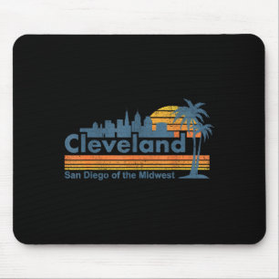 Funny Cleveland Skyline San Diego Of The Midwest R Mouse Mat