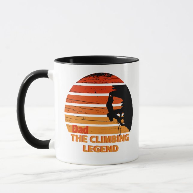 Funny Climbing Dad gifts Mug (Left)