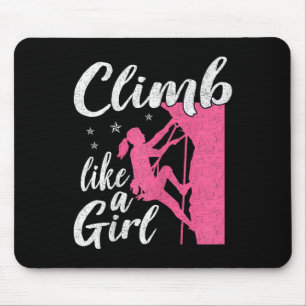 Funny Climbing Lover Graphic For Women And Girls C Mouse Mat