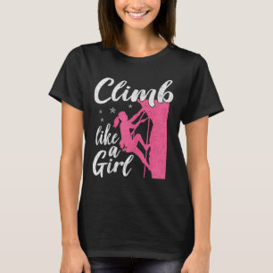 Funny Climbing Lover Graphic For Women And Girls C T-Shirt